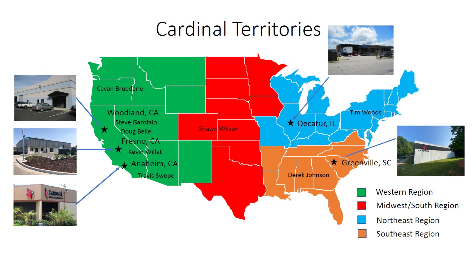 Cardinal Territories Map 2022